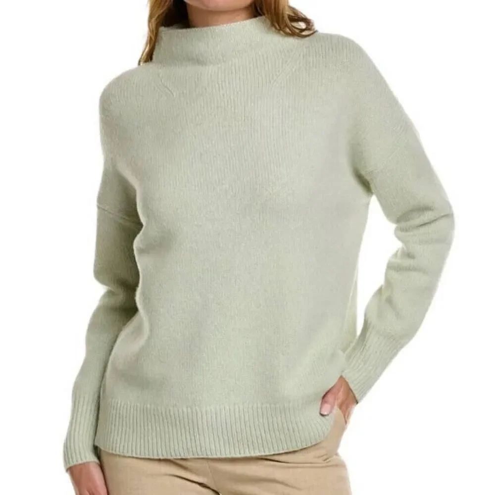 NWT Vince Cashmere Blend Funnel Neck Sweater Women's Sz. XL